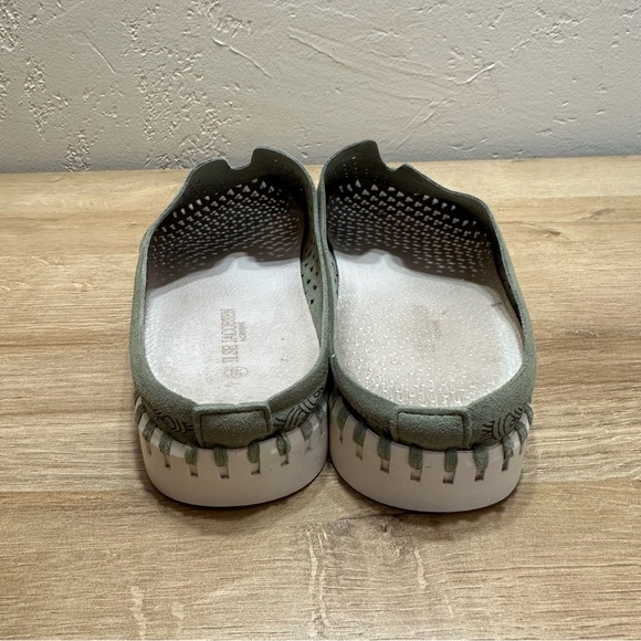 Ilse Jacobsen Leather Tulip Slip On Olive Comfort - Picture 4 of 9